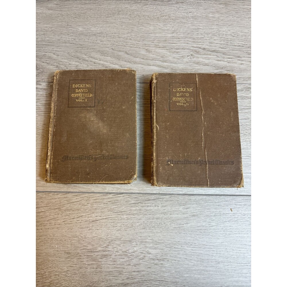 Dickens' David Copperfield volume I, II 1920 Macmillan’s Pocket Classics